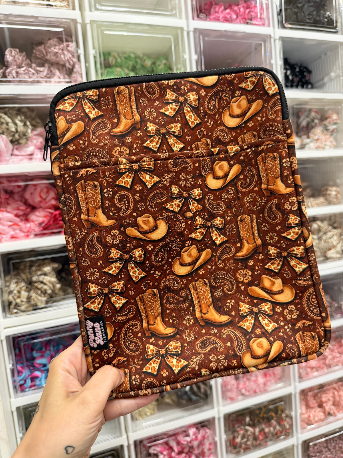 Ipad case, protective neoprene ipad sleeve with zip and pocket.