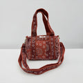 Burgundy Paisley Bandana MINI DUFFLE Tote Bags - Penny & Ol