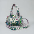 Green & Blue Patchwork Mini Duffle Tote Bags - Penny & Ol