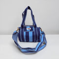 Blue Stripe MINI DUFFLE Tote Bags - Penny & Ol