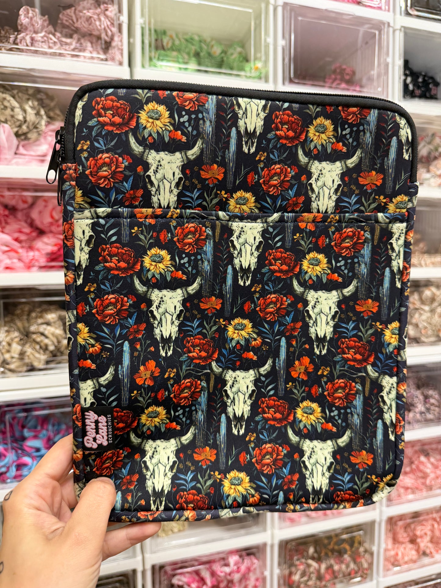 Ipad case, protective neoprene ipad sleeve with zip and pocket.