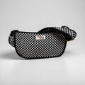 Small black & white checkerboard Mini SHOULDER bag, cross body bag.