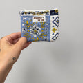 Blue & White Patchwork Mini Zip Purse - Penny & Ol
