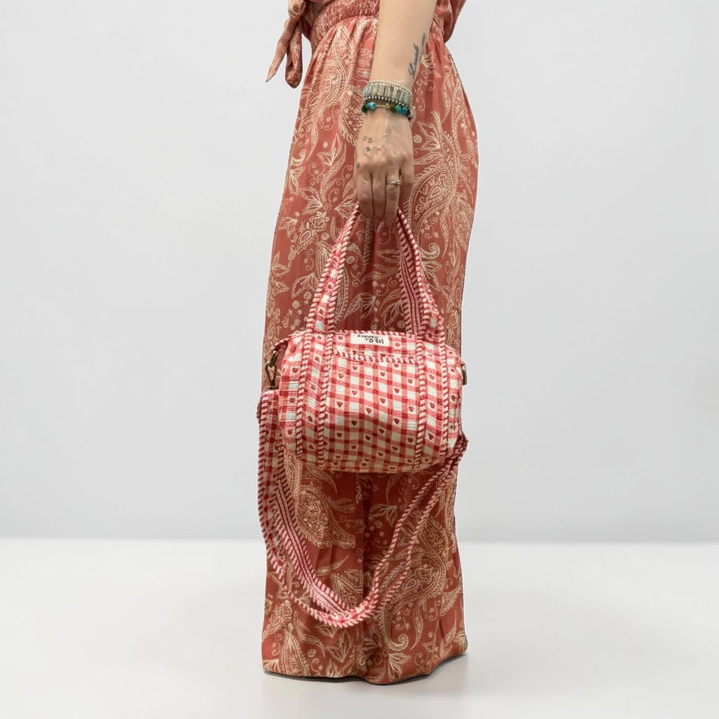 Brown Leopard Mini Duffle Tote Bags - Penny & Ol