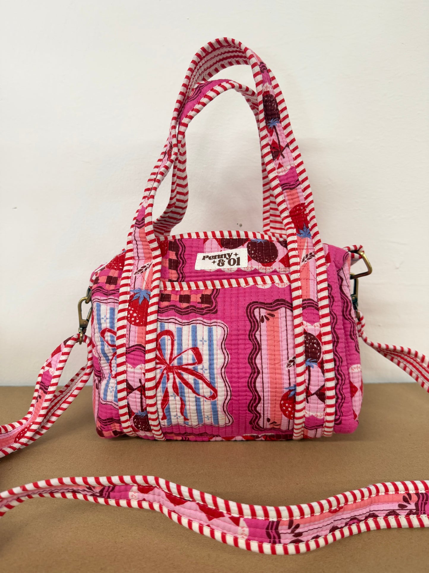 Berries & Bows Collection tote bags. Cotton tote bags all sizes.