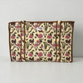 Brown Vintage Western Large Cotton Tote Bag, handmade tote bags