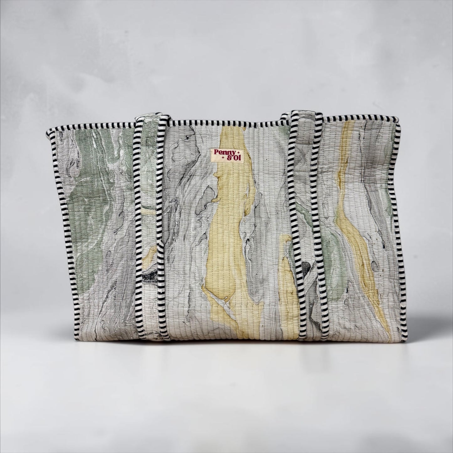 Grey Marble LARGE Cotton Tote Bag
