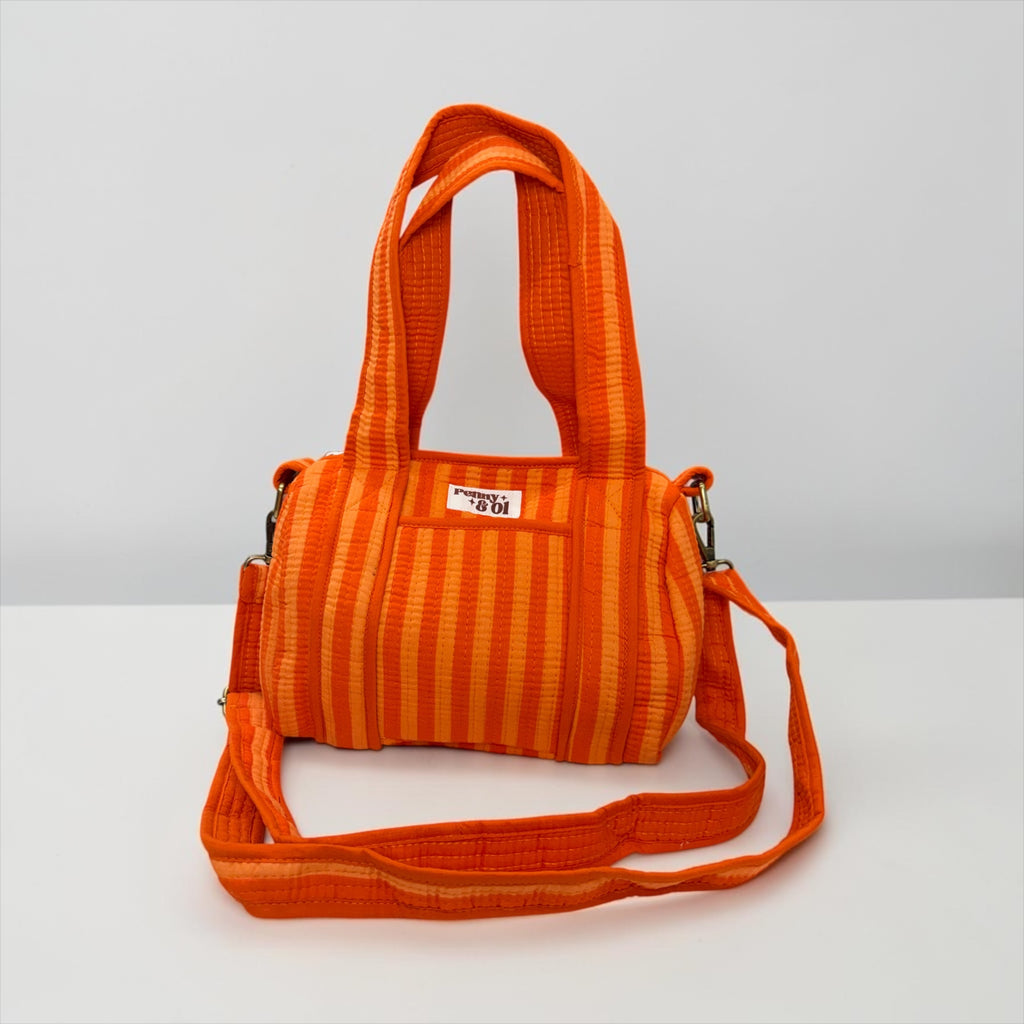 Sunset Stripes MINI DUFFLE Tote Bags - Penny & Ol