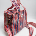 Red Blue Stripes MINI Tote Bag - Penny & Ol