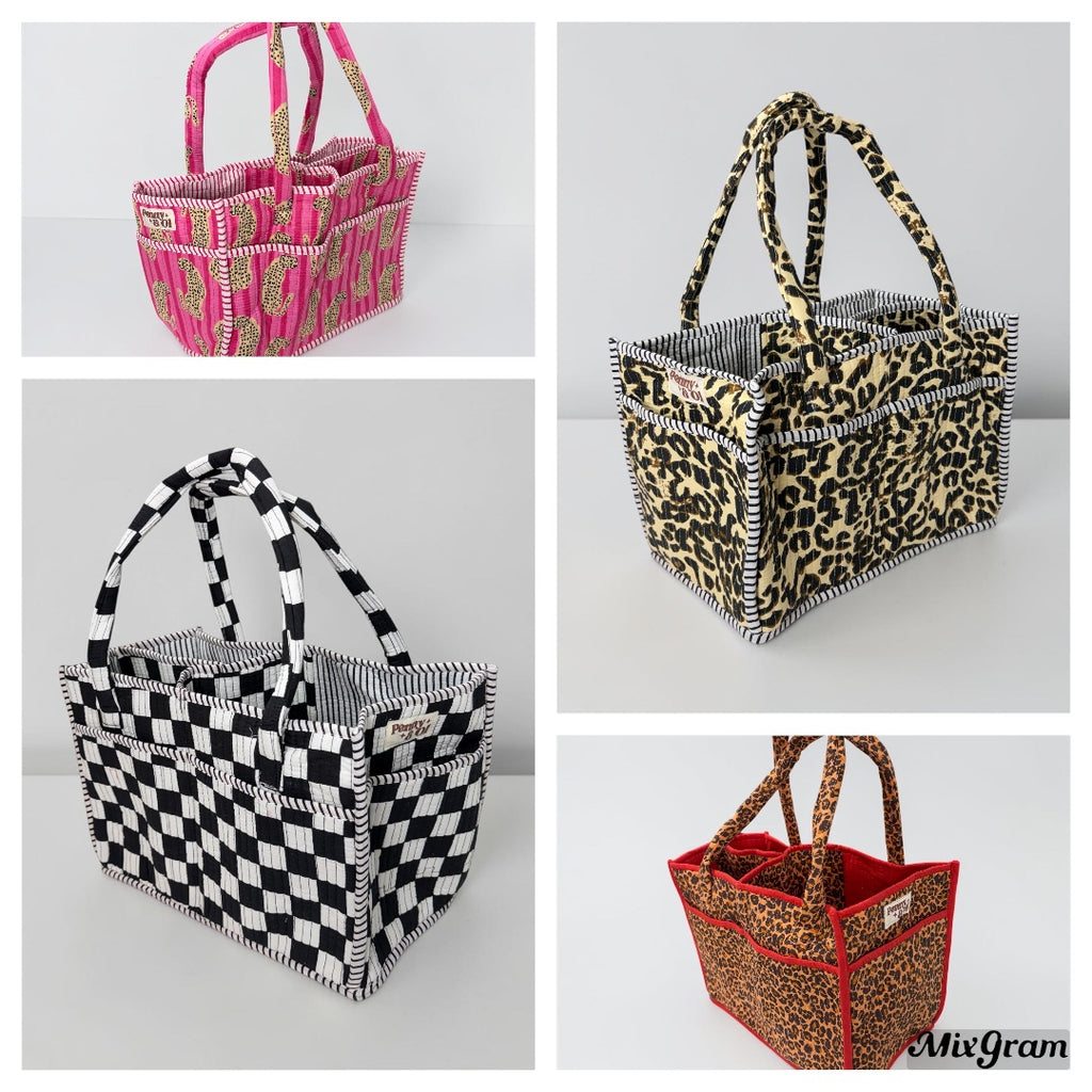 Cotton Storage Caddy - Handmade quilted cotton caddy’s
