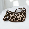 Cow print Mini Shoulder Bag, Handmade Cotton Tote Bags