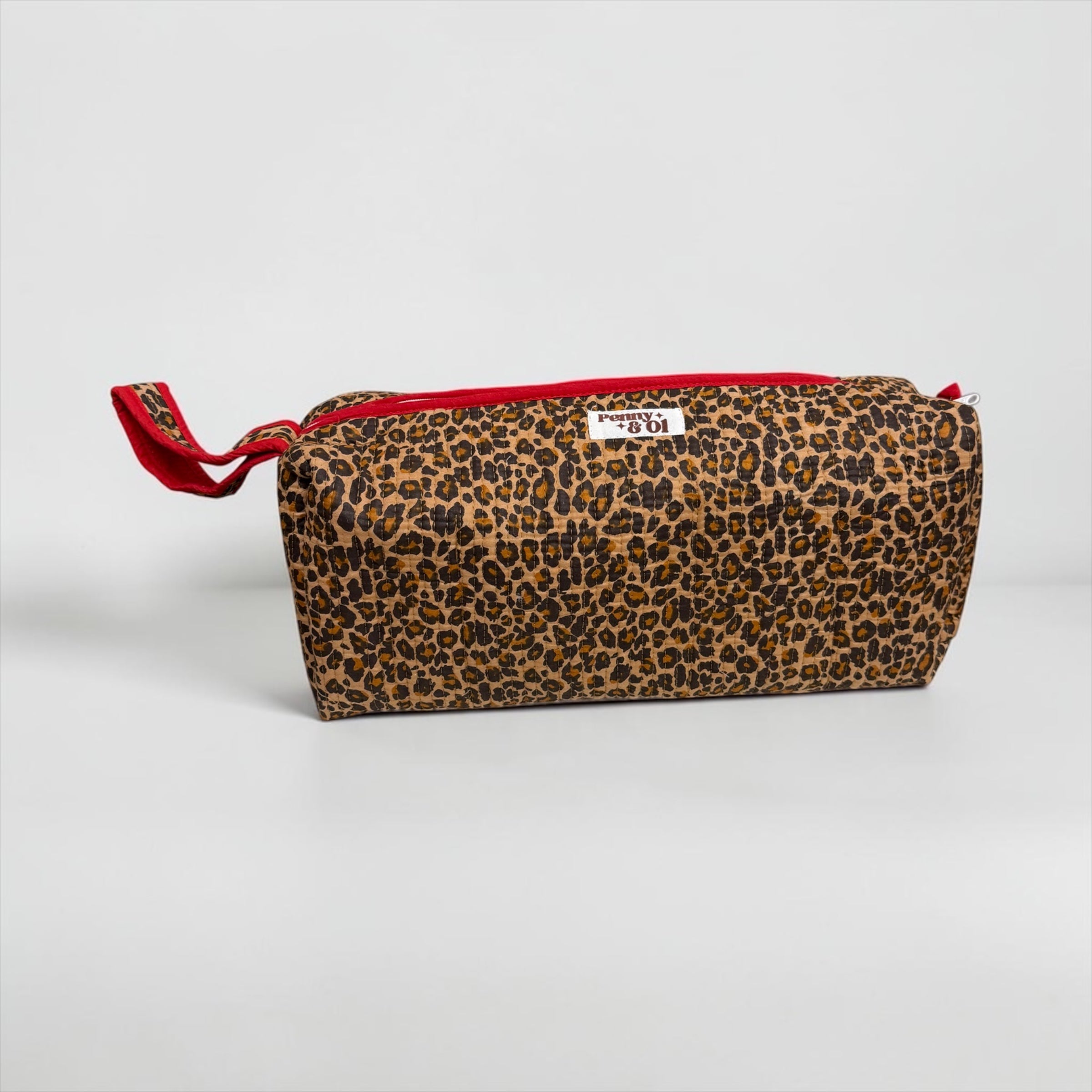 Hair tool bag, Cotton hair tool zip pouch with compartments
