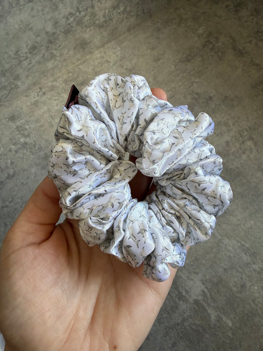 Mini Sharks MIDI Satin Hair Scrunchie
