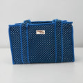Royal Blue Polka Dot MEDIUM Cotton tote bag