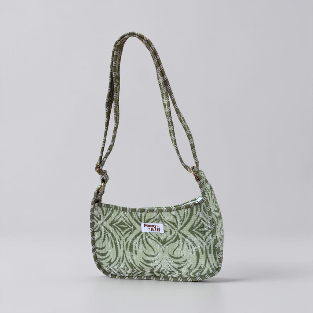 Sage Aztec Mini SHOULDER bag, cross body bag