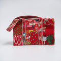 Red Patchwork MEDIUM Cotton tote bag