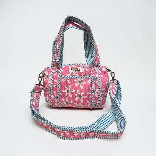 Daisy Dream Mini Duffle Tote Bags - Penny & Ol