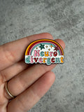 Neuro divergent rainbow Pin Badge