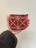 Terracotta Floral Mini Zip Purse - Penny & Ol