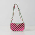 Pink With Green Polka Dot Mini SHOULDER bag, cross body bag