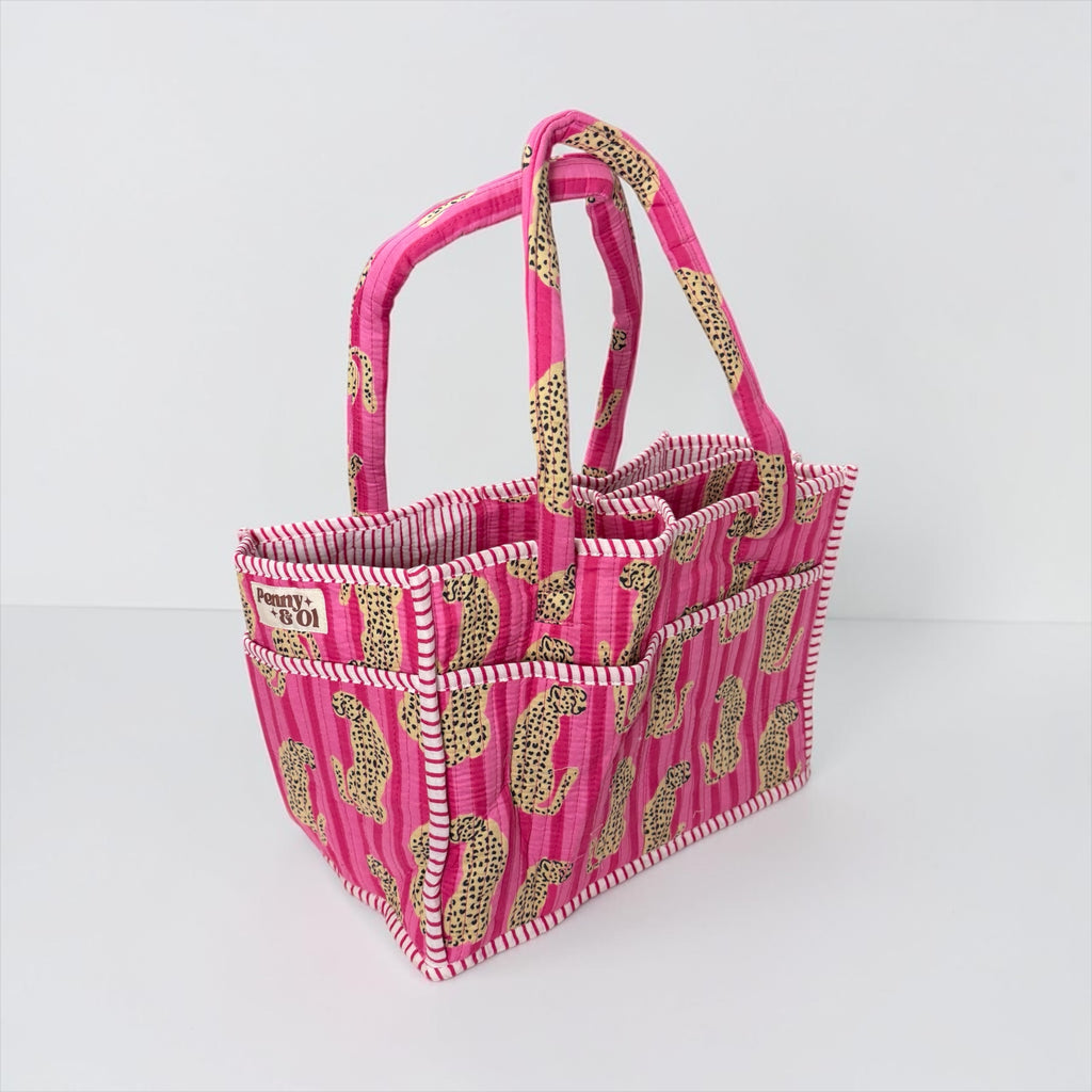 Cotton Storage Caddy - Handmade quilted cotton caddy’s