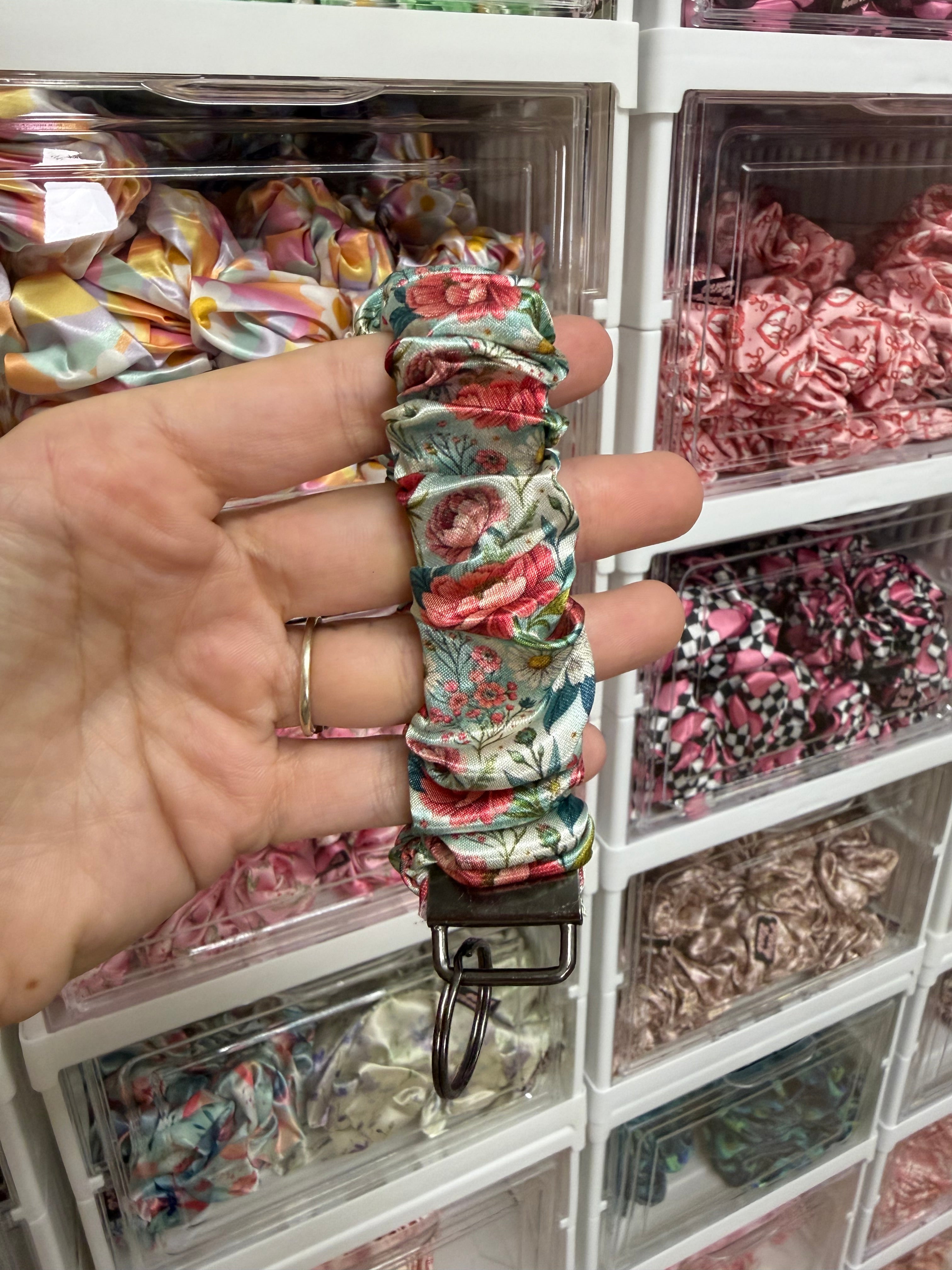 Blooming Spring Scrunchie Keyring