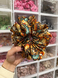 Western Pumpkins XL Satin Hair Scrunchie