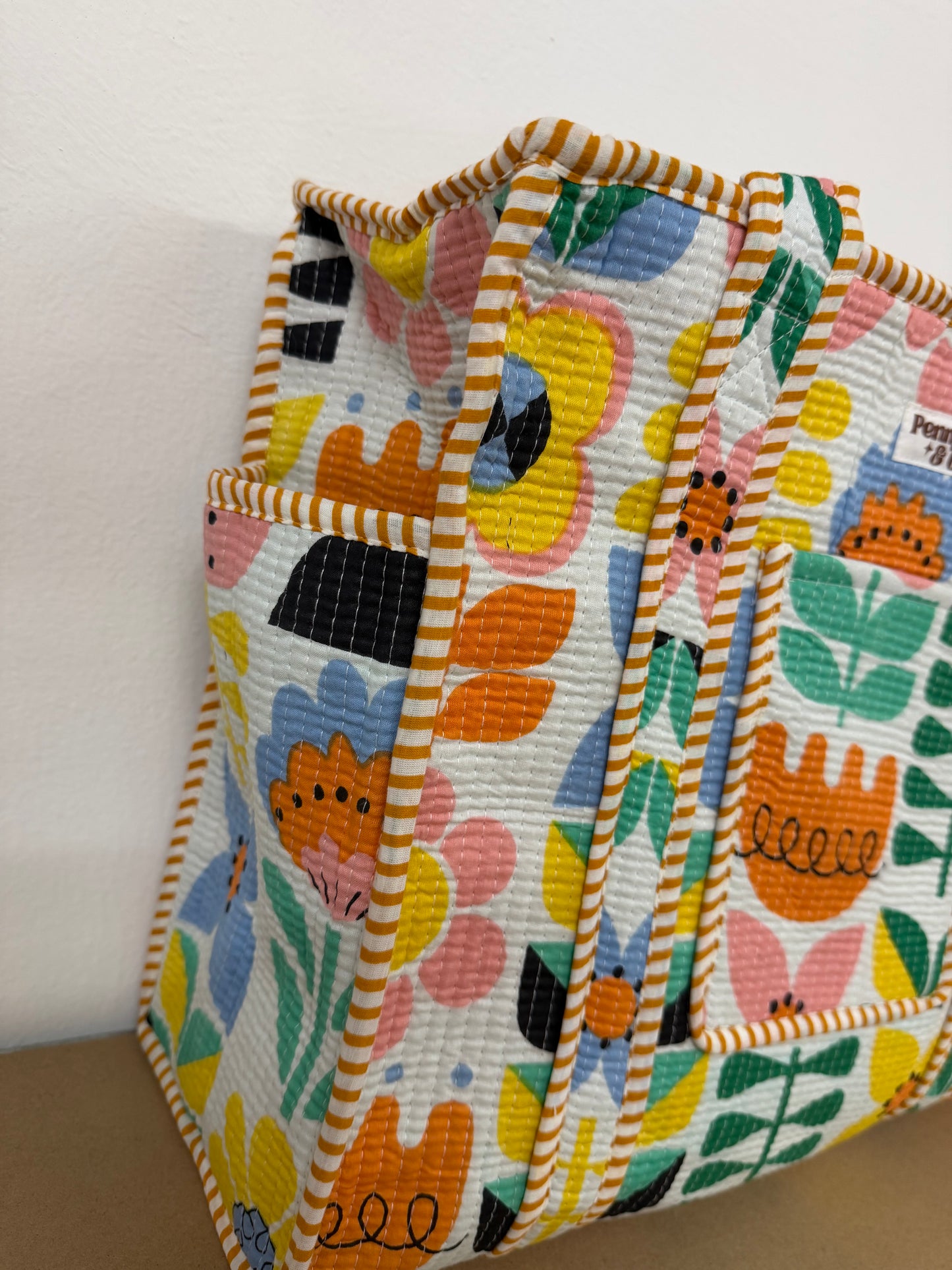 Pastel Flowers collection, tote bags. Cotton tote bags all sizes