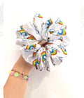 Rainbow XL Satin Hair Scrunchie