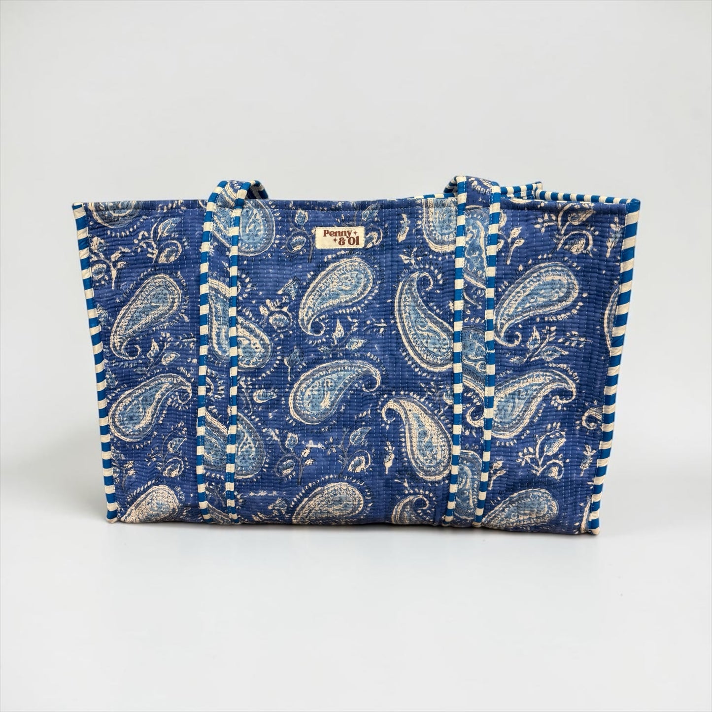 Blue Paisley collection, tote bags. Cotton tote bags all sizes