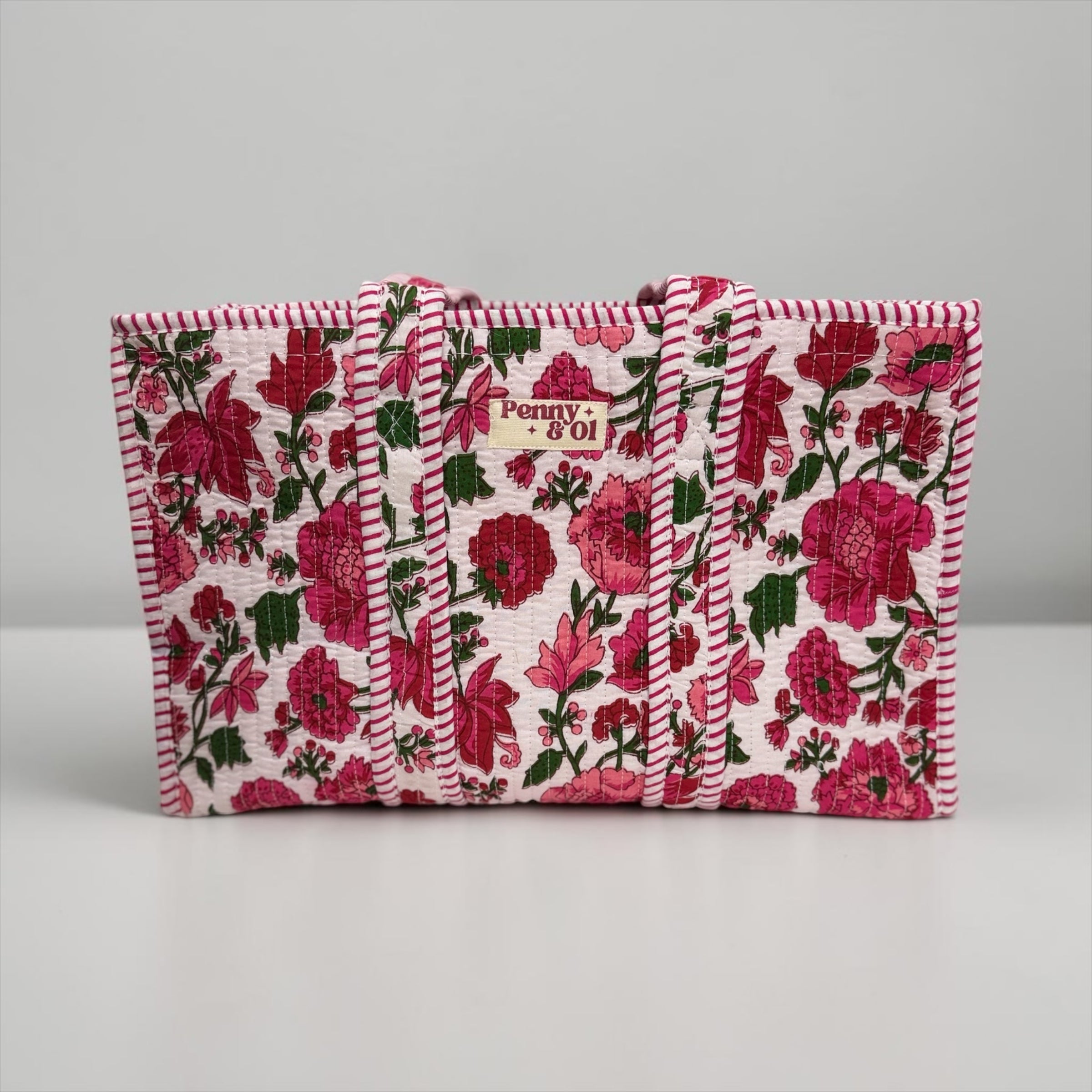 Summer Floral MEDIUM Cotton tote bag