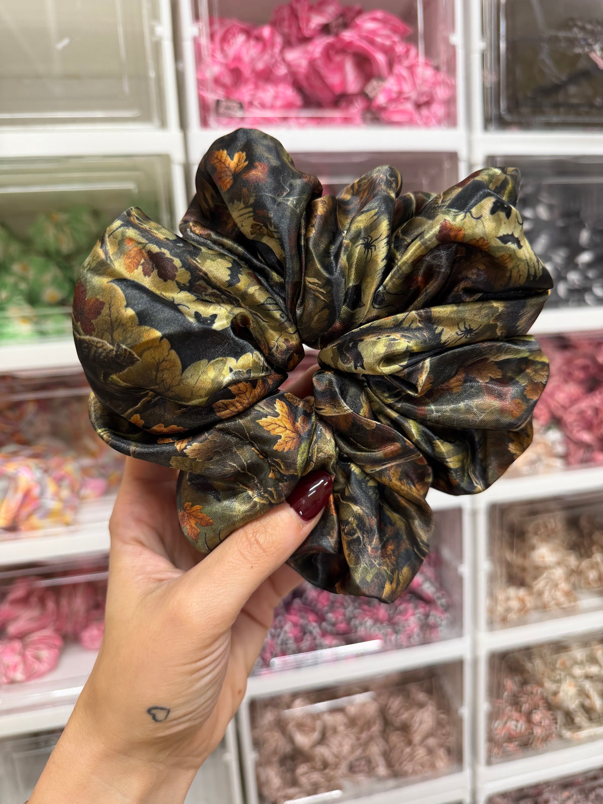 Into The Woods XL Satin Hair Scrunchie