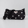 Black Hearts Mini SHOULDER bag, cross body bag.