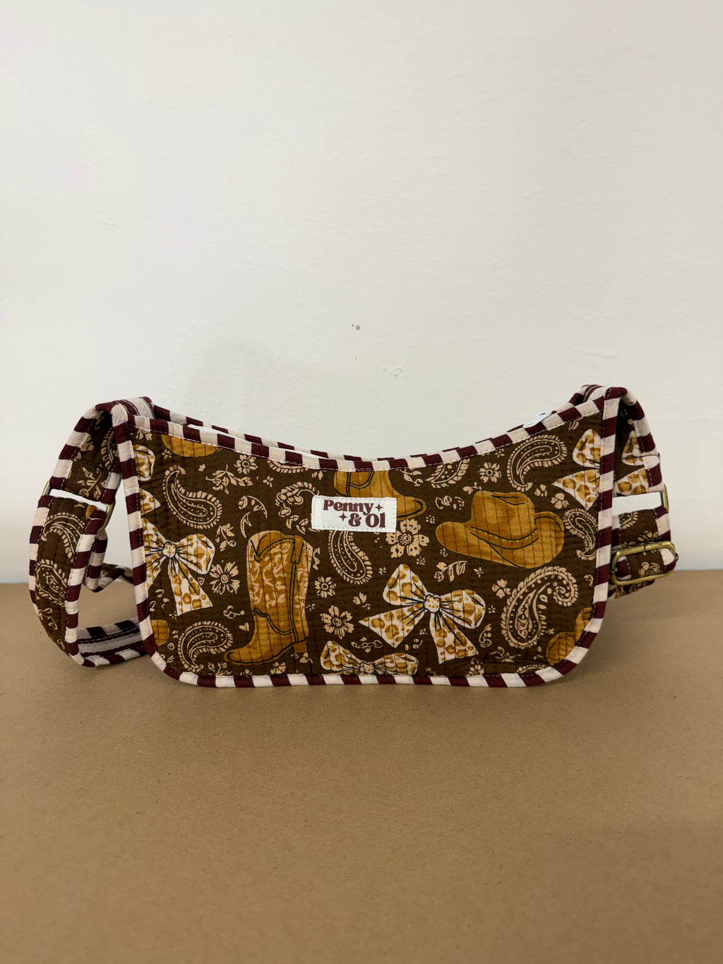 Cowgirl Mini Shoulder Bag, Handmade Cotton Tote Bags