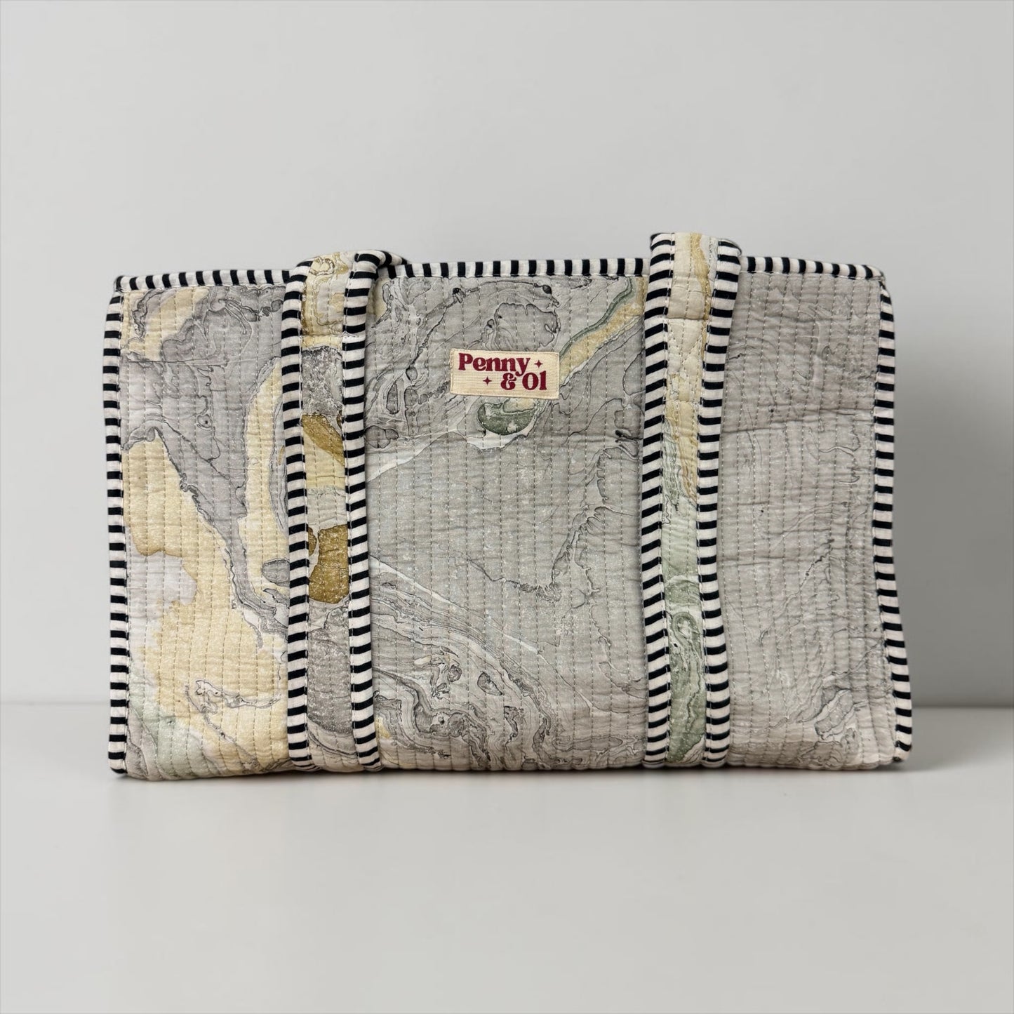 Grey Marble MEDIUM Cotton tote bag