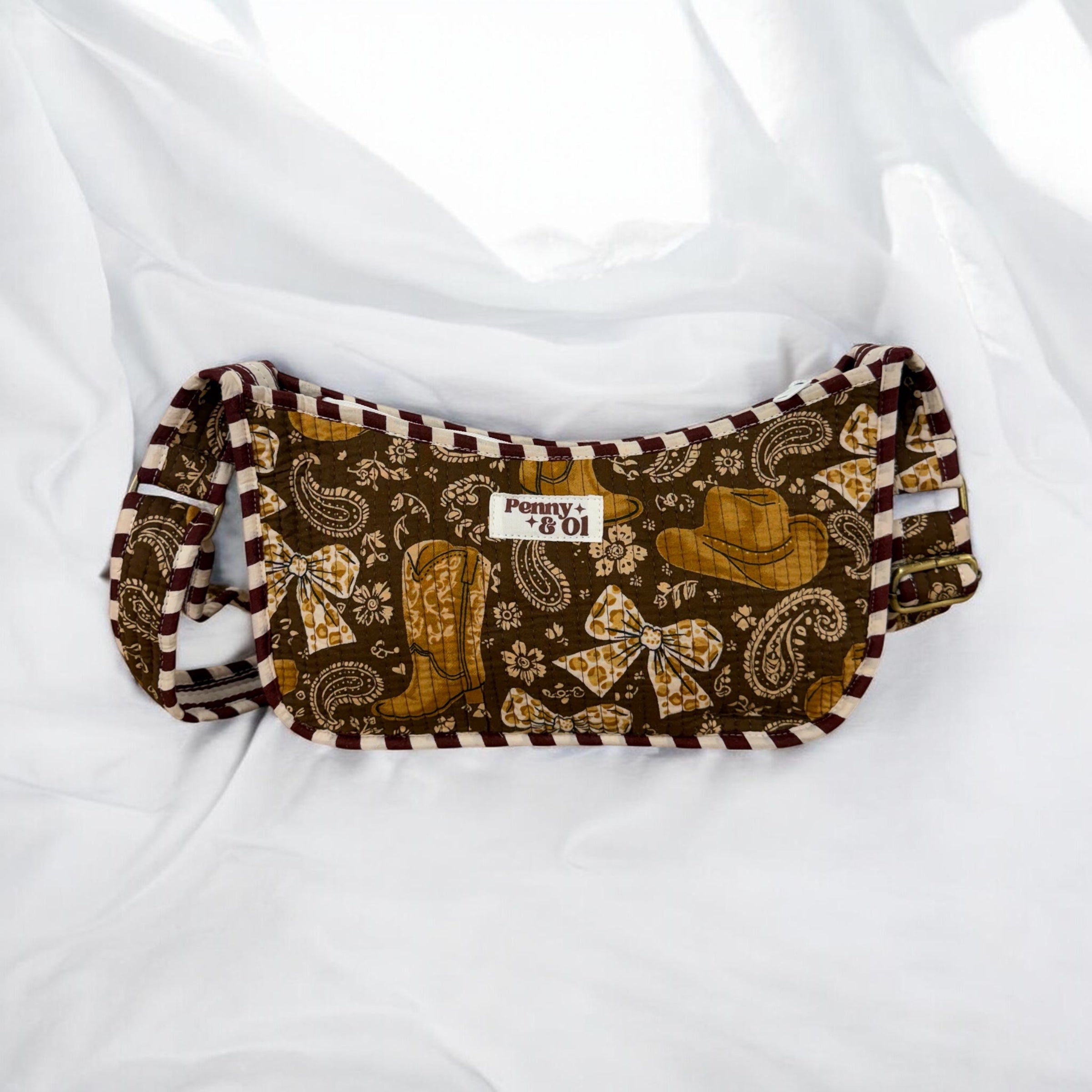 Cowgirl Mini Shoulder Bag, Handmade Cotton Tote Bags