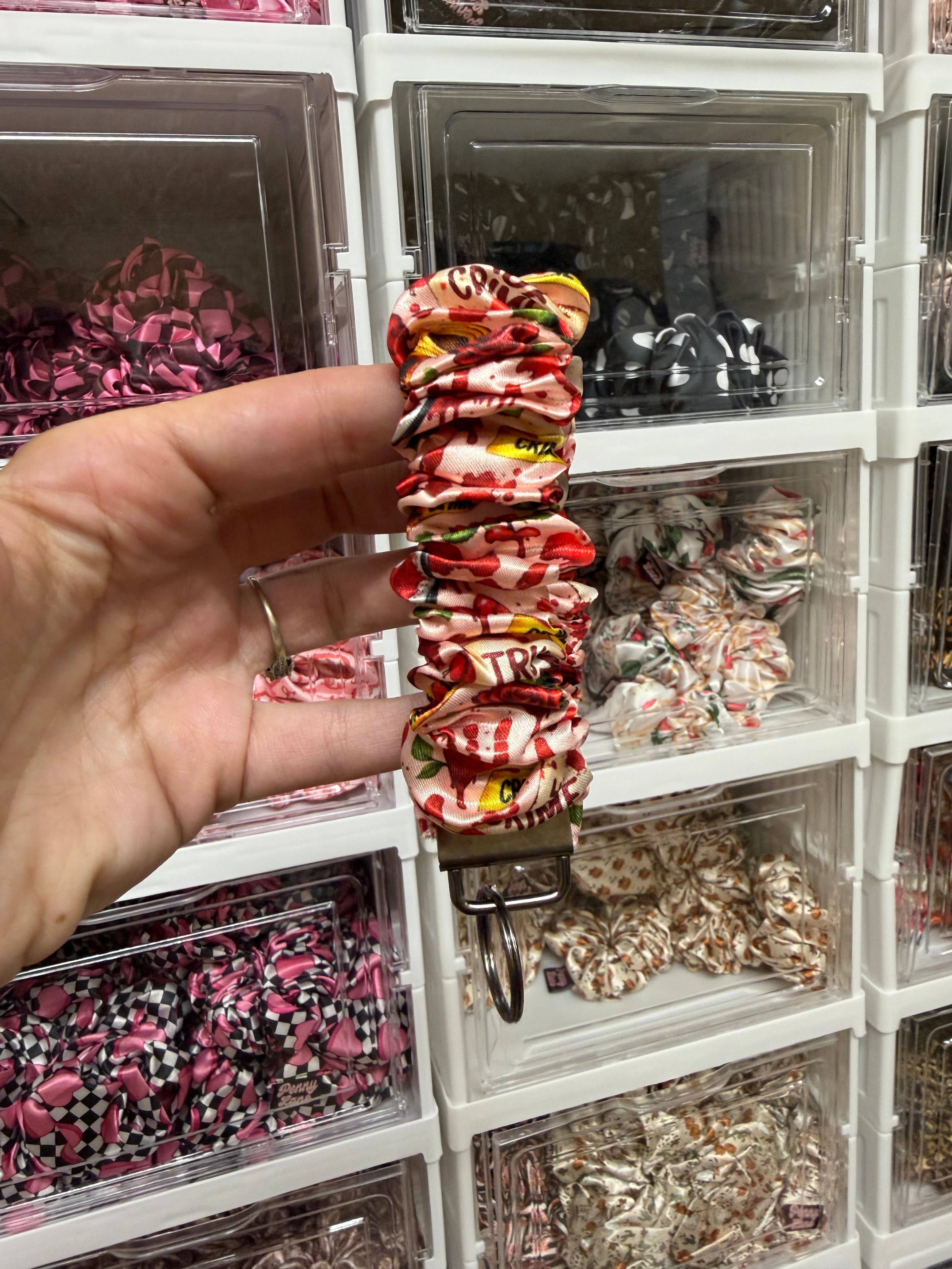 True Crime Girly Scrunchie Keyring