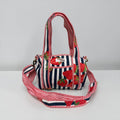 Navy Stripe Strawberry MINI DUFFLE Tote Bags - Penny & Ol