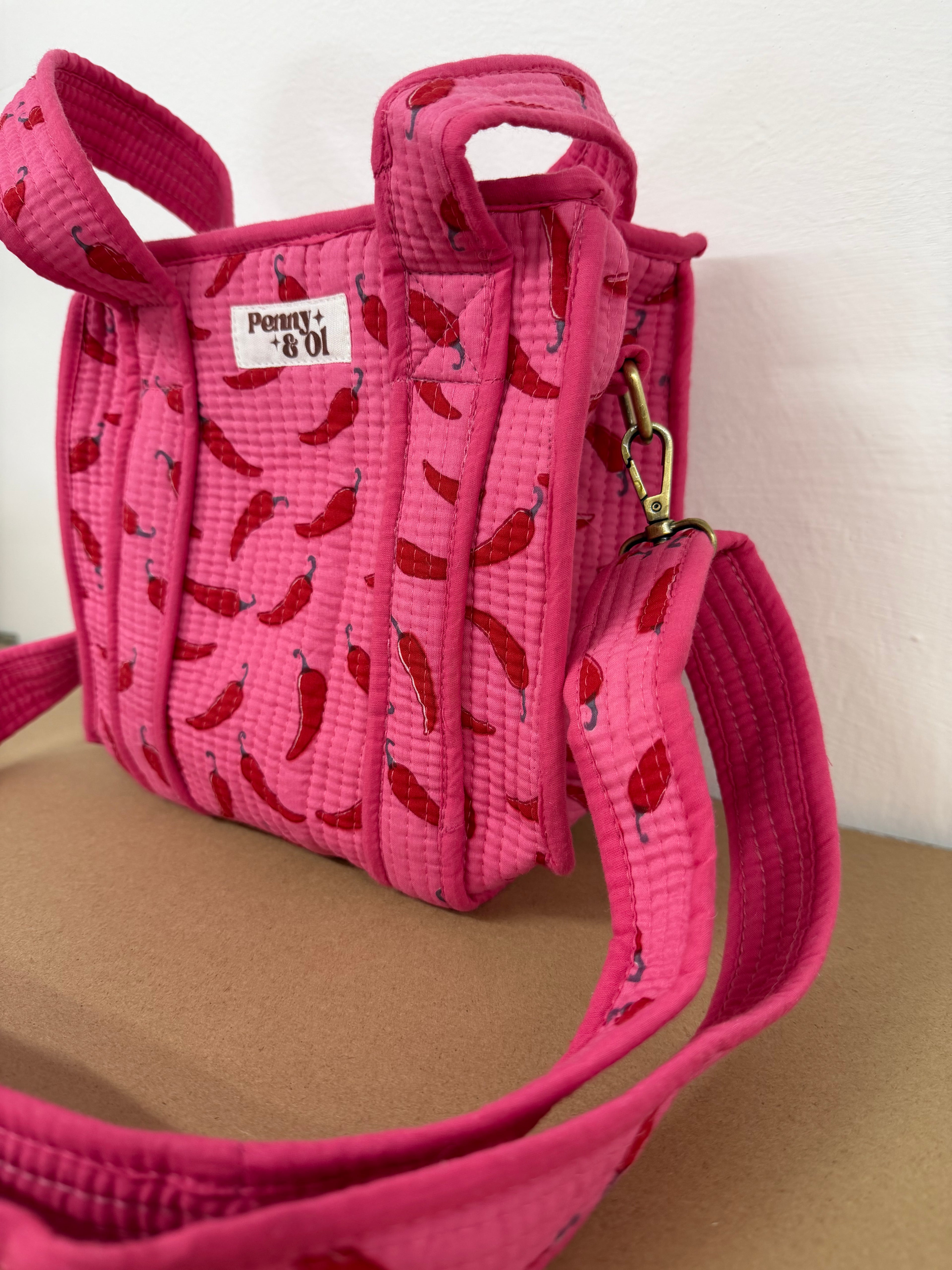 Pink Chilli Mini Tote Bag - Penny & Ol.