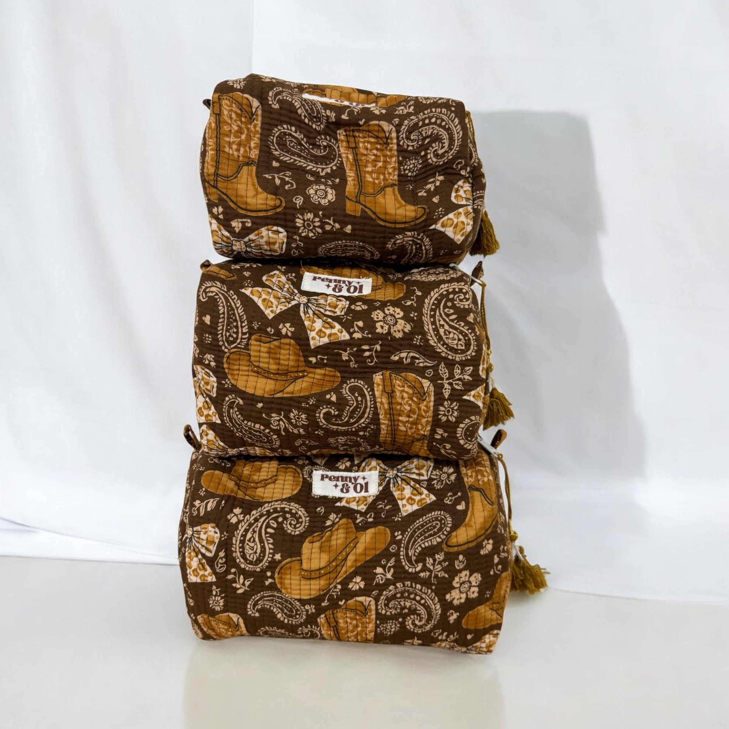 Cowgirl waterproof zip pouches