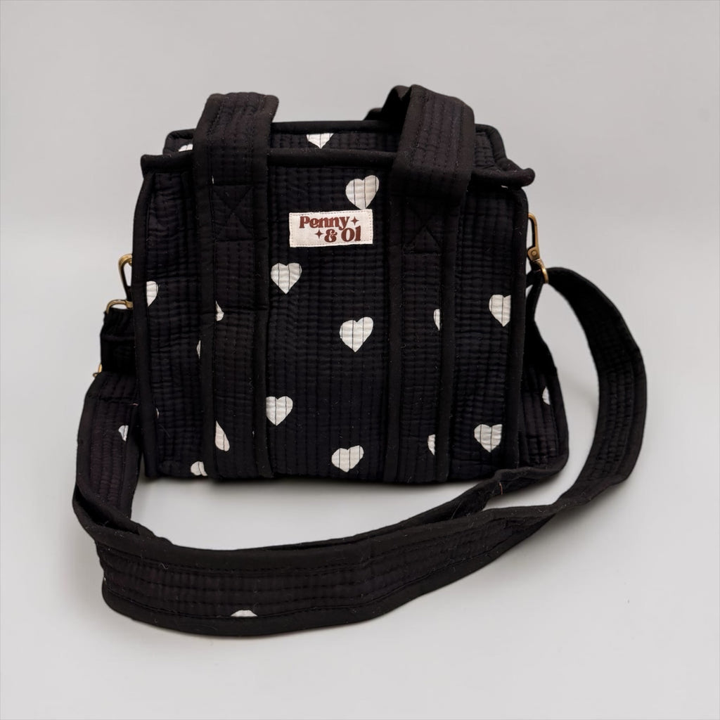 Black Hearts MINI Tote Bag - Penny & Ol