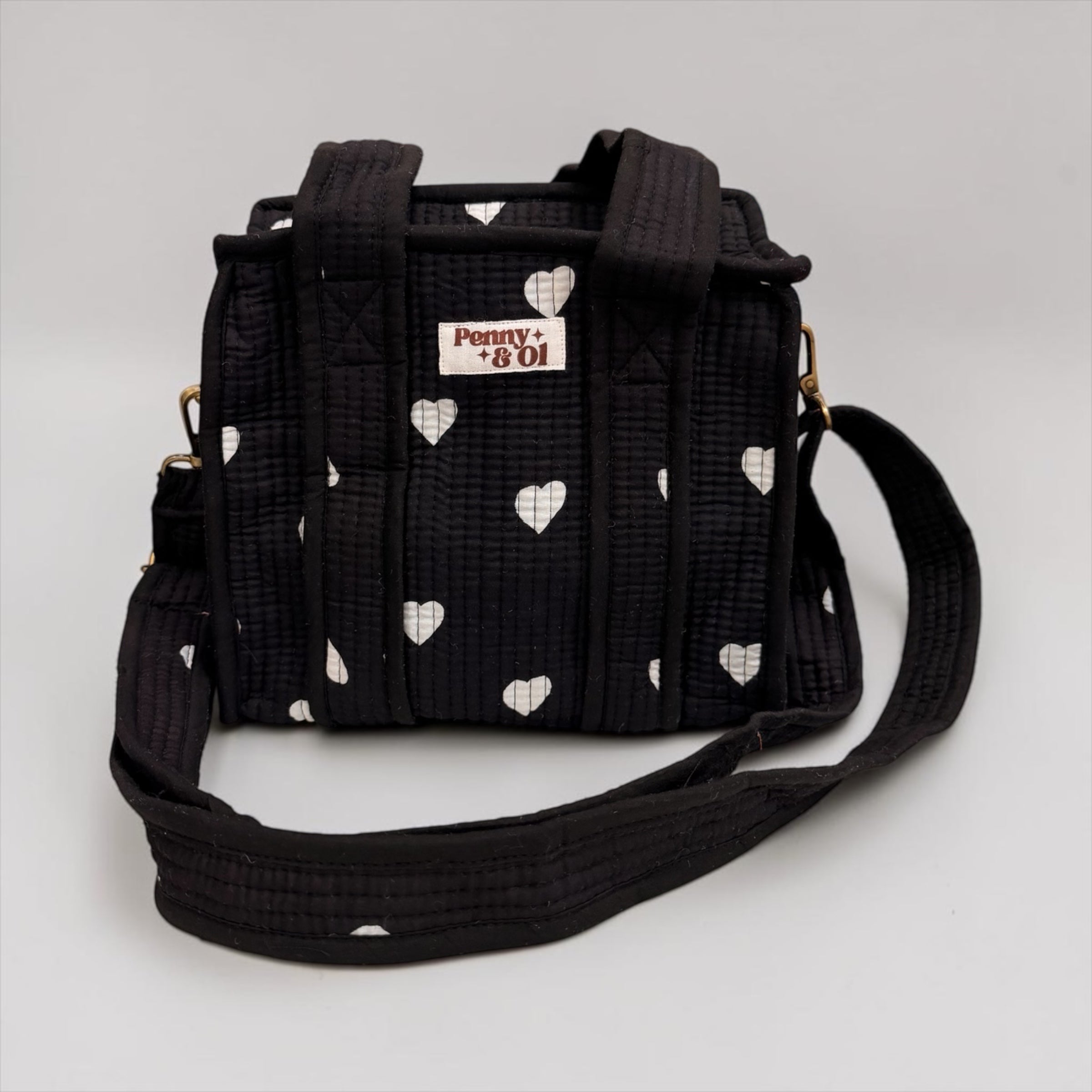 Black Hearts MINI Tote Bag - Penny & Ol