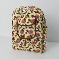 Brown Vintage Western Backpack, handmade cotton tote bags