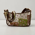 Brown Patchwork Mini SHOULDER bag, cross body bag