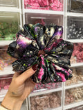Neon Graveyard XL Satin Hair Scrunchie