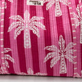 Pink stripe palm tree MINI Tote Bag - Penny & Ol