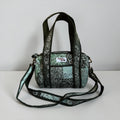 Khaki Paisley Bandana MINI DUFFLE Tote Bags - Penny & Ol