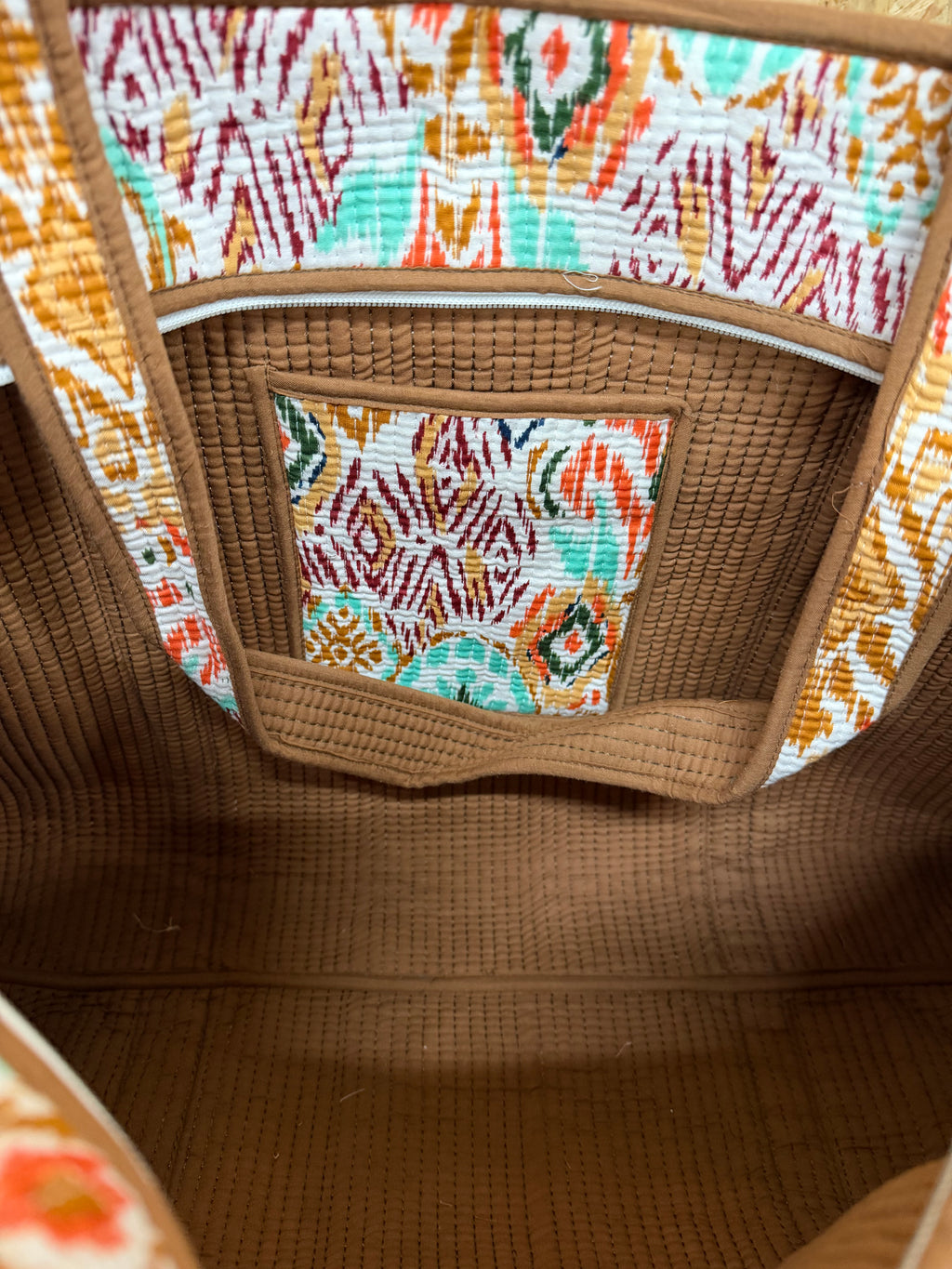 Western Tribal Large Cotton Tote Bag, handmade tote bags