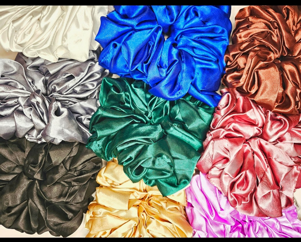 Clearance JUMBO hair scrunchies.