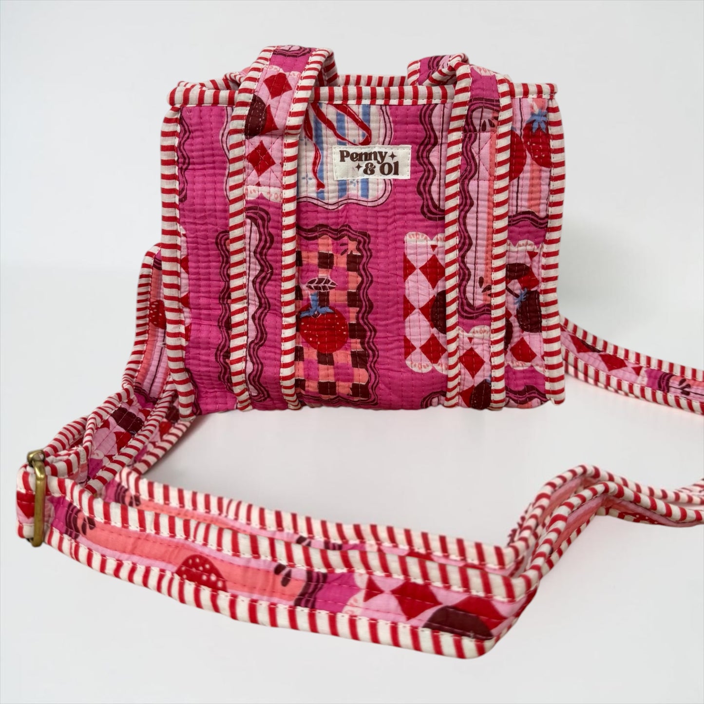 Berries & Bows Collection tote bags. Cotton tote bags all sizes.